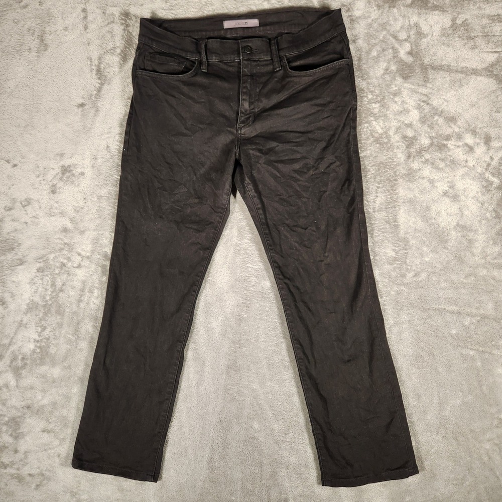 Joe's Jeans Pants Mens 33 Black Excellent Straight Leg Cotton Blend Stretch